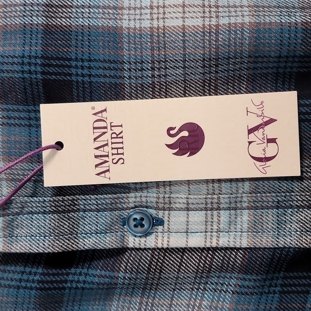 Gloria Vanderbilt Womens flannel shirt - Picture 6 of 11